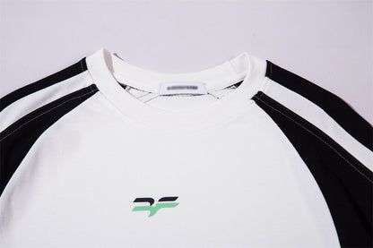 Contrast Color Sports Short-sleeved T-shirt Men
