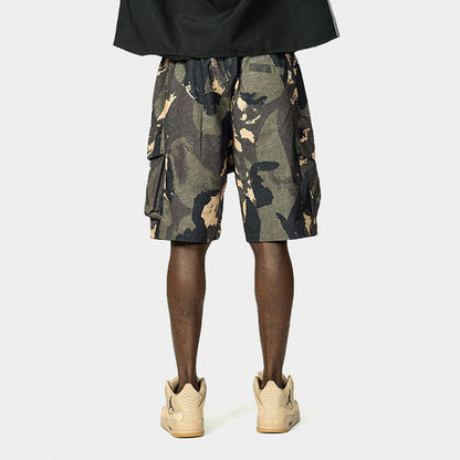 Camouflage Shorts For Men Overalls Loose Trendy Casual