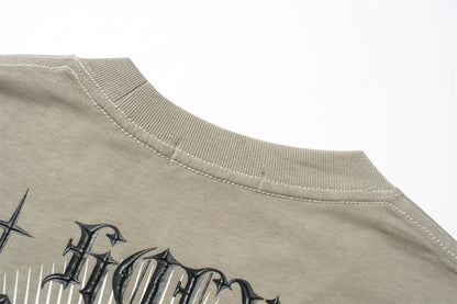 Statue Printed Short-sleeved T-shirt Men