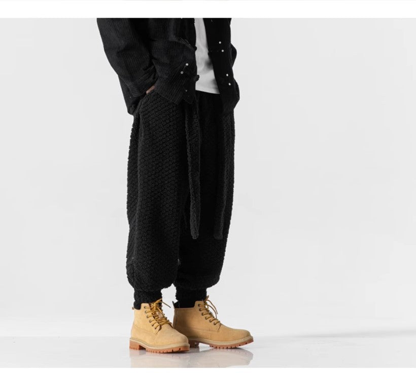 Lambswool Thick Retro Casual Cotton Pants Men