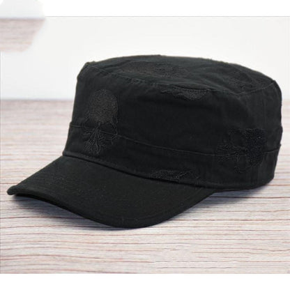 Men's vintage flat cap embroidered hat