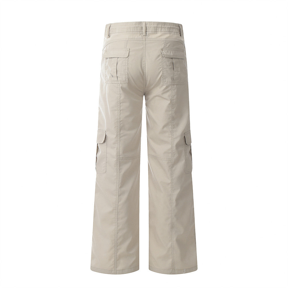 Fashion Solid Color Workwear Casual Pants Men