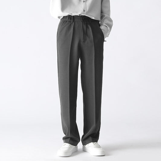 Straight Casual Trousers Loose Men Pants