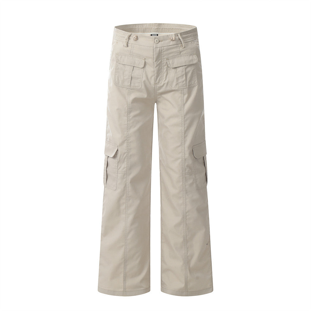 Fashion Solid Color Workwear Casual Pants Men
