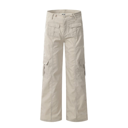 Fashion Solid Color Workwear Casual Pants Men