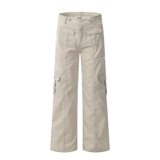 Fashion Solid Color Workwear Casual Pants Men