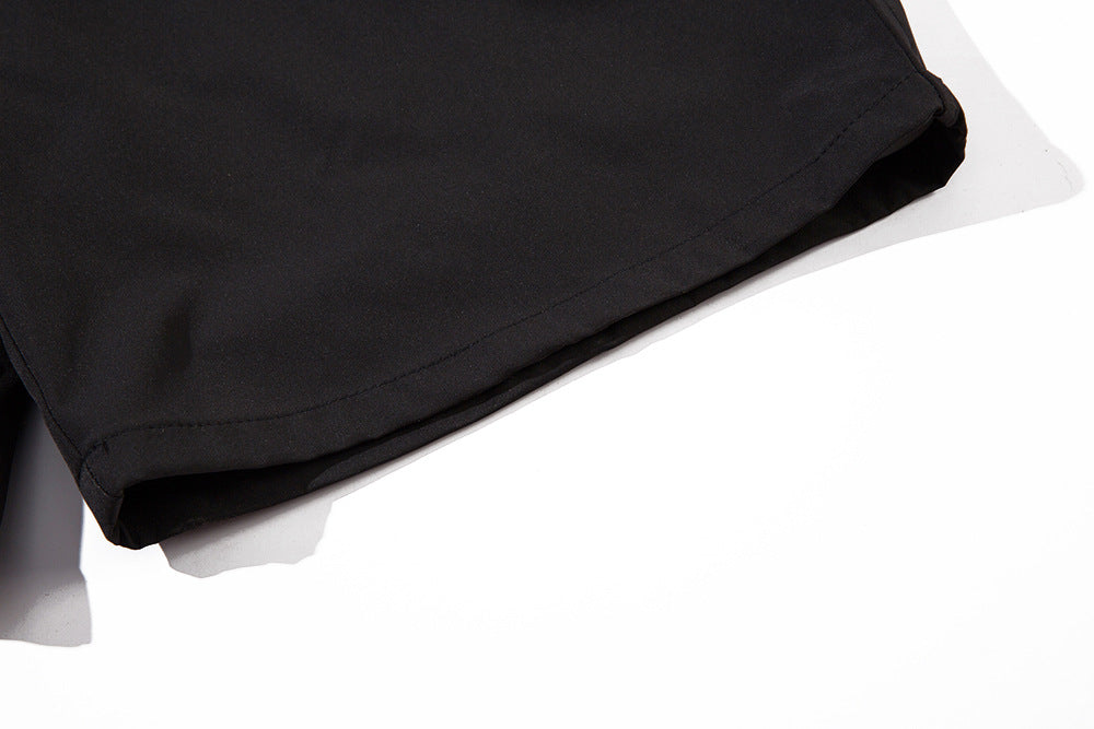Functional Pocket Zipper Straight Shorts Men