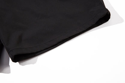 Functional Pocket Zipper Straight Shorts Men