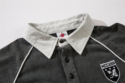 Racing Suit Short-sleeved Polo Shirt For Men