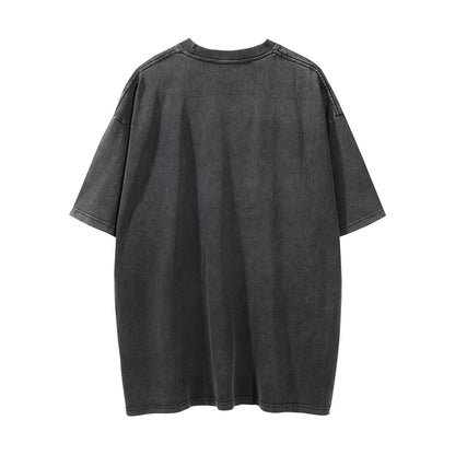 Skull Character Printed Short-sleeved T-shirt For Men