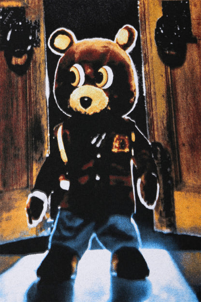 Cartoon Bear Printed T-shirt For Men