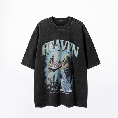 Printed Skull Short-sleeved T-shirt For Men