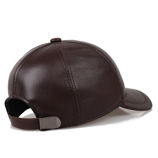 Spring And Autumn Middle-aged Dad Baseball Cap Sheepskin Old Man Cap