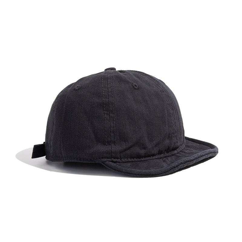 Washed Distressed Short-brimmed Cap