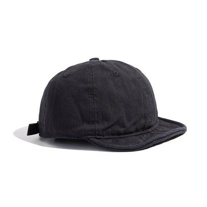 Washed Distressed Short-brimmed Cap