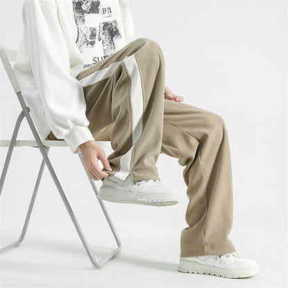 Side Stripes Corduroy Casual Pants Men
