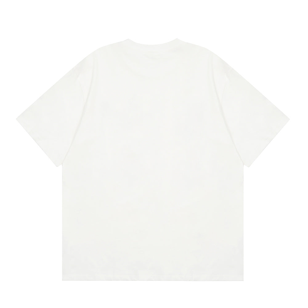 Twisted Letter Print Short-sleeve T-shirt Men