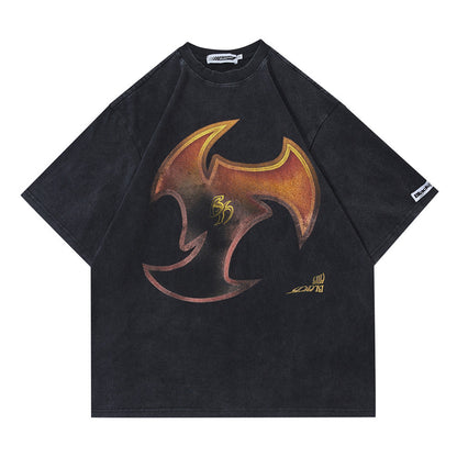 Darts Metal Printed Short-sleeved T-shirt Men