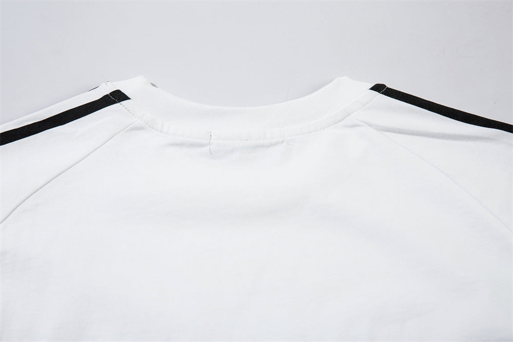 Letter Printed Cotton Short-sleeved T-shirt For Men