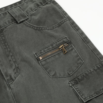 American Street Pleated Workwear Casual Pants Men