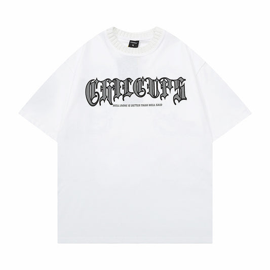 Zodiac Dragon Printed T-shirt Short Sleeve Men