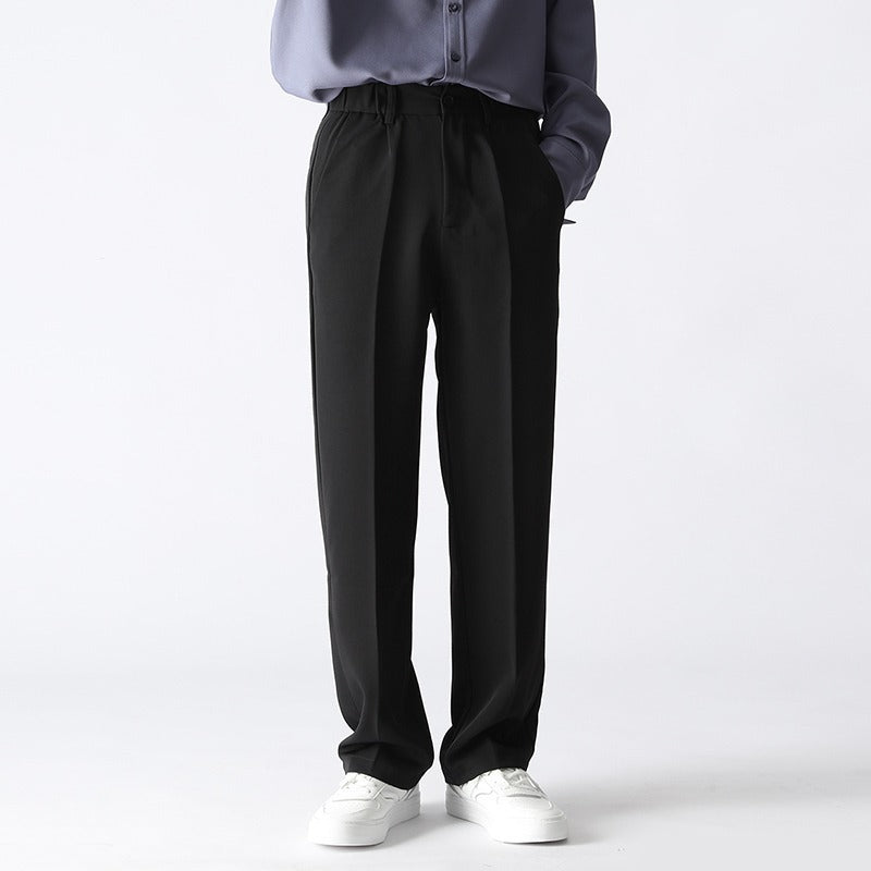 Straight Casual Trousers Loose Men Pants