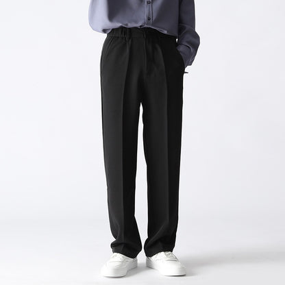 Straight Casual Trousers Loose Men Pants