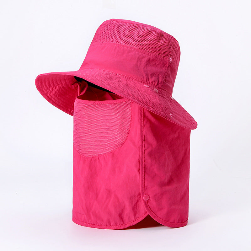Multipurpose Outdoor Climbing Fishing Tourism Brim Sun Fisherman Hat Summer Men Multifunction Bucket Hat Sun Protection Cap