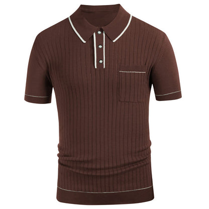 Lapel Short-sleeved Business Polo Shirt