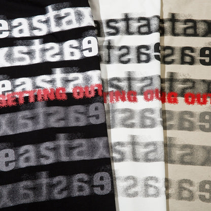 Street Fashion Printed Letter Cotton T-shirt For Men