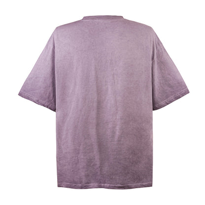 Gradient Letter Print Short-sleeve T-shirt Men