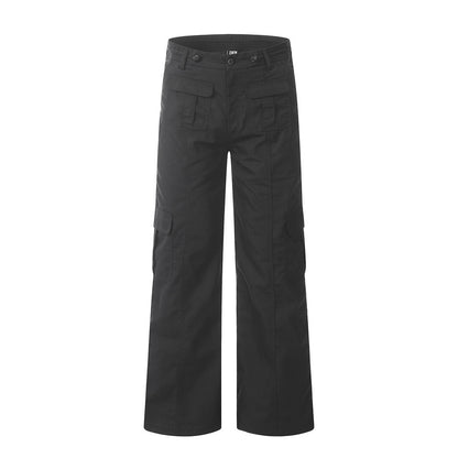 Fashion Solid Color Workwear Casual Pants Men