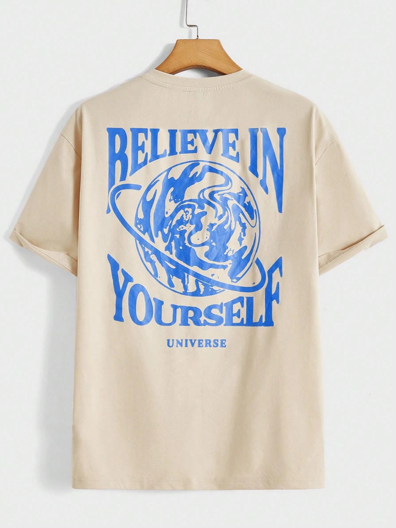 Believe In Yourself Universe Funny Men T-shirt