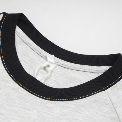 Letter Printed Cotton T-shirt For Men