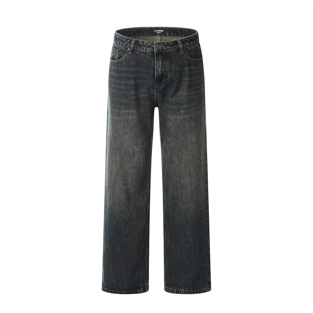 Loose Casual Wide Leg Mop Pants Men