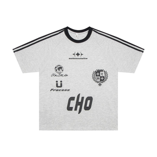 Letter Printed Cotton T-shirt For Men