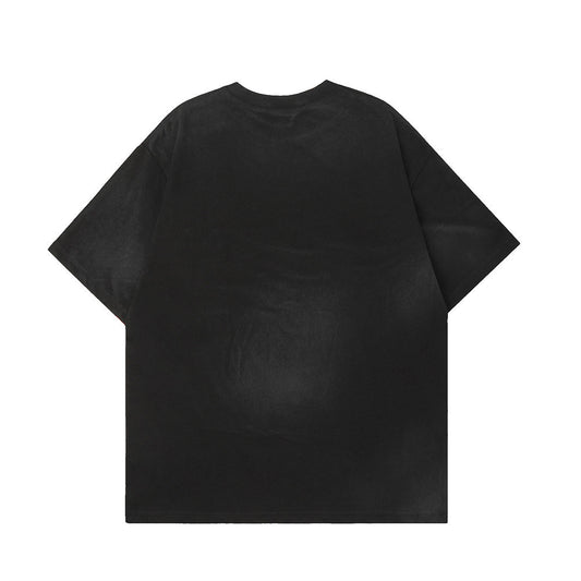 Dark Bat Letter Printed T-shirt For Men