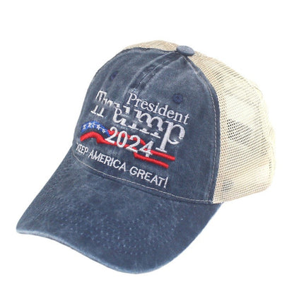 American Election Hat Washed Old Truck Driver Peaked Cap Sichuan Puwang Baseball Cap