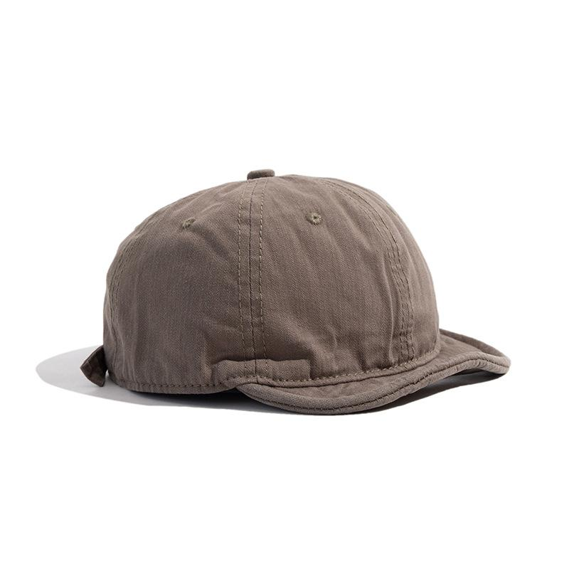Washed Distressed Short-brimmed Cap