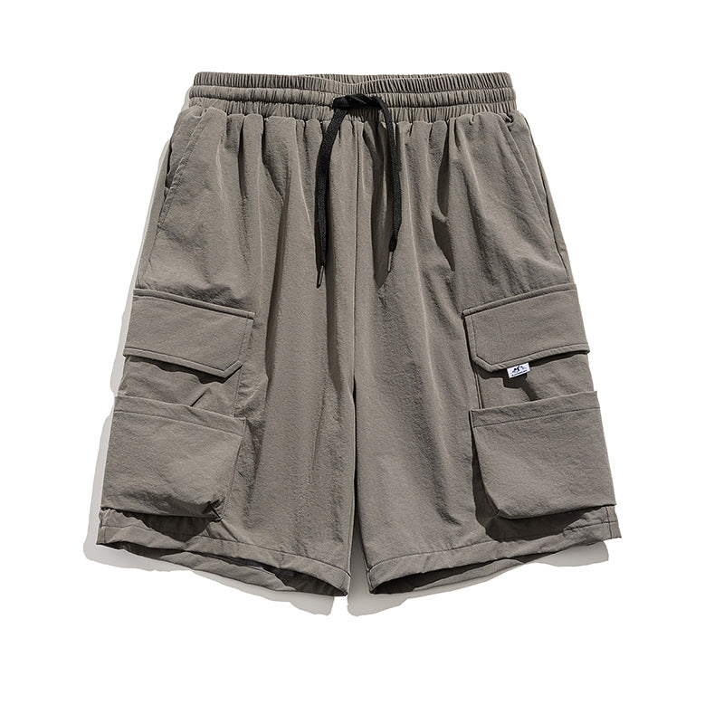 Fashion American Workwear Army Green Shorts Men