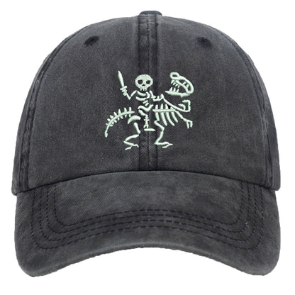 Men's Versatile Knight Dinosaur Embroidered Baseball Cap