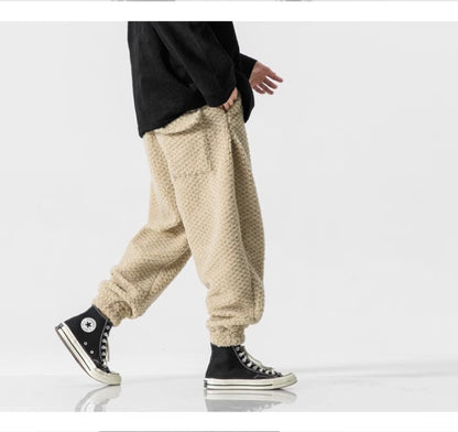 Lambswool Thick Retro Casual Cotton Pants Men