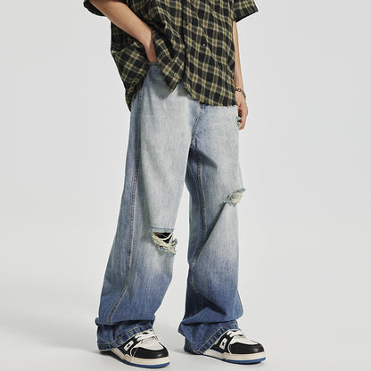 Fashion Men Loose Cool Straight-leg Pants