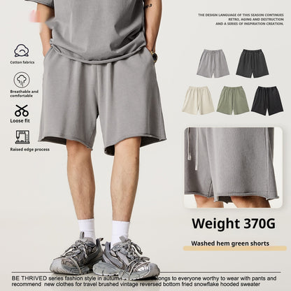 High Quality Curling Cropped Pants Casual Shorts Men
