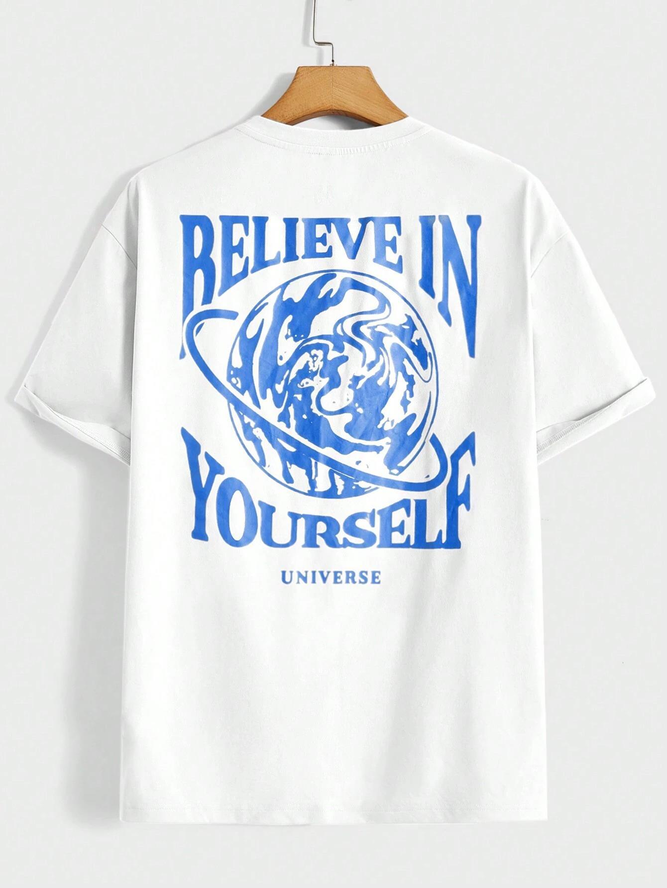 Believe In Yourself Universe Funny Men T-shirt