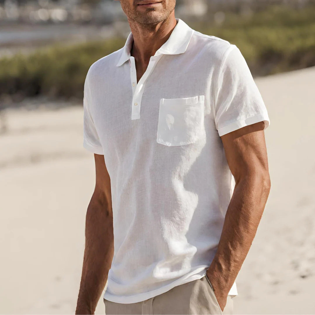 Ins Summer V-neck Polo Shirt Button Short-sleeved Tops