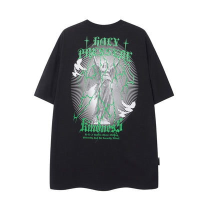 Statue Printed Short-sleeved T-shirt Men
