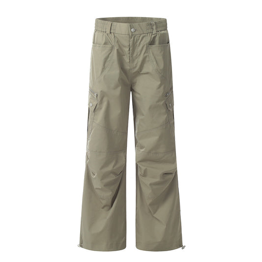 Fashion Zipper Workwear Casual Pants Men