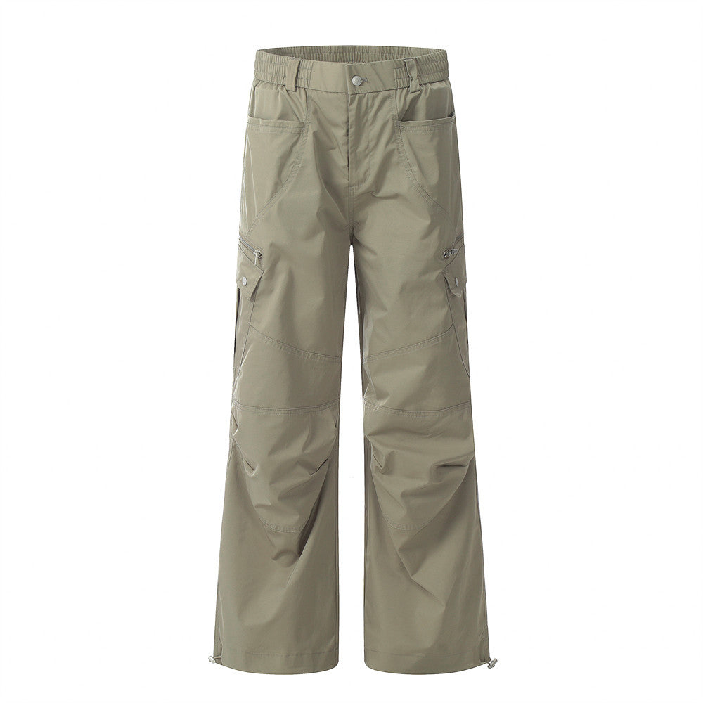 Fashion Zipper Workwear Casual Pants Men