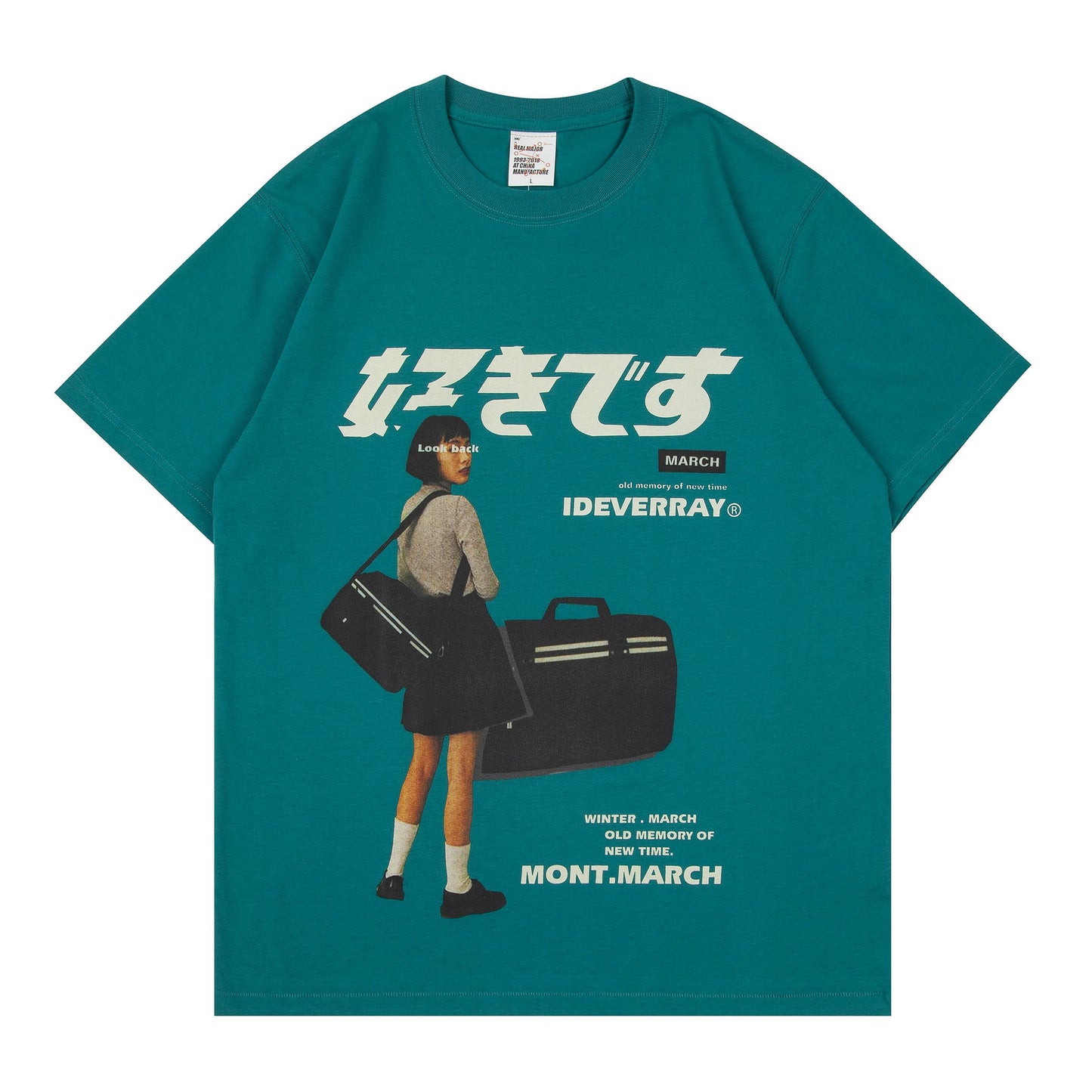 Loose Couple Character Printing Casual T-shirt Men And Women